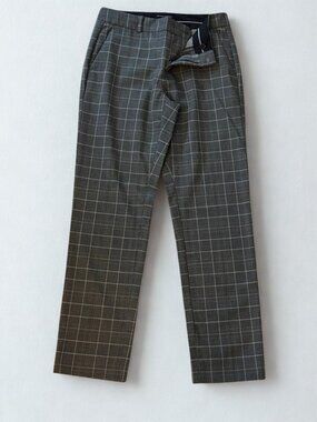 Banana Republic Gray Plaid Pants